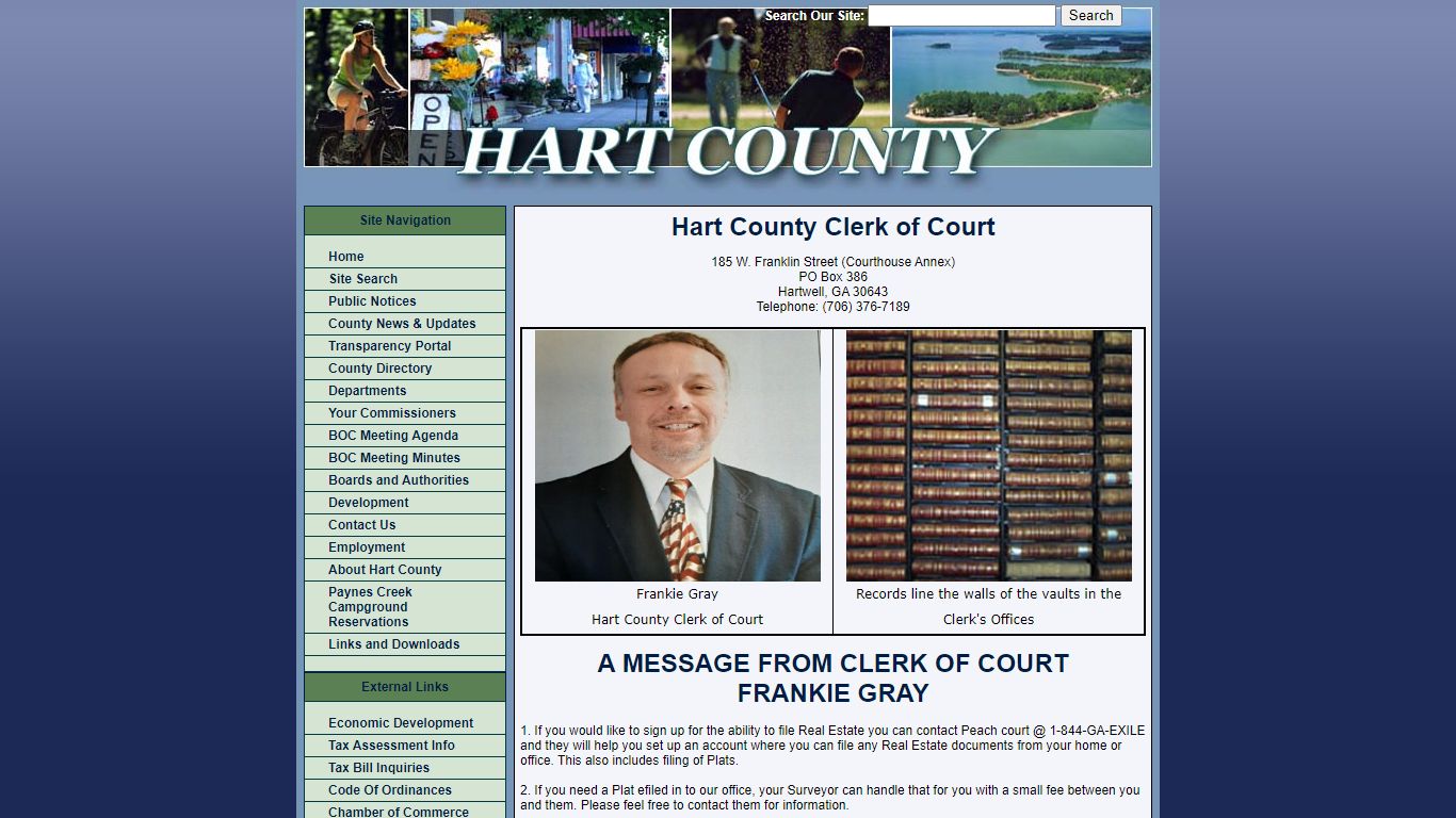 Clerk of Superior Court - Hart County, Georgia